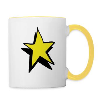 star - Contrasting Mug - white/yellow - Right