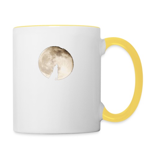 The wolf with the moon - Mug contrasté