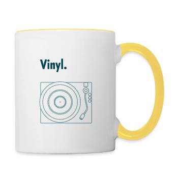vinyl - Contrasting Mug - white/yellow - Right