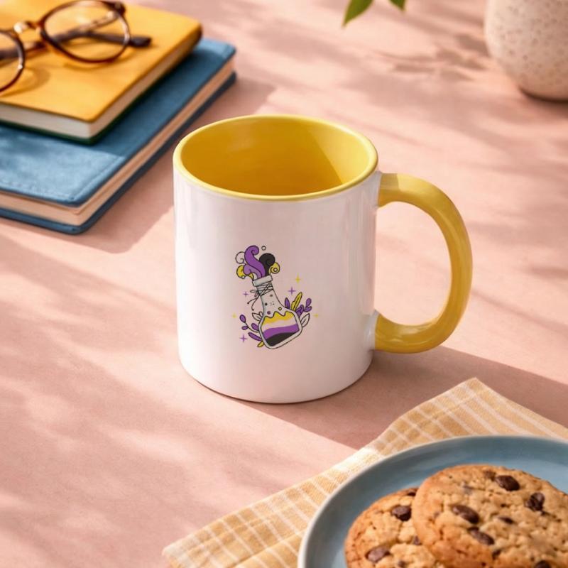 Nonbinary Pride Potion magique Nonbinary Pride Mug contrasté