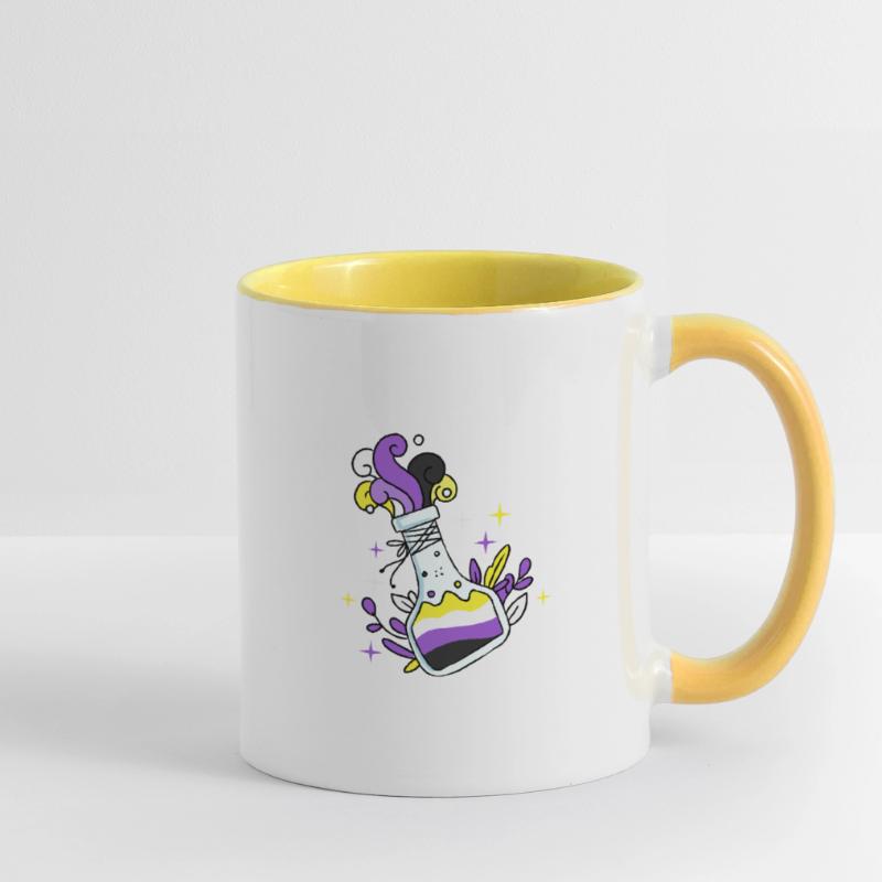 Nonbinary Pride Magic Potion Nonbinary Pride Contrasting Mug