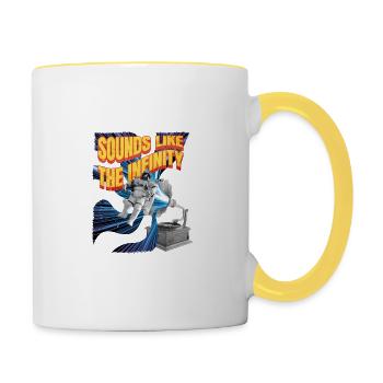 ElementTextsMusicAstronaut Design - Contrasting Mug - white/yellow - Right