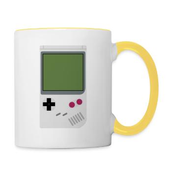 game console - Contrasting Mug - white/yellow - Right