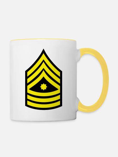 sergeant_1_f2 - Tasse zweifarbig - Weiß/Gelb