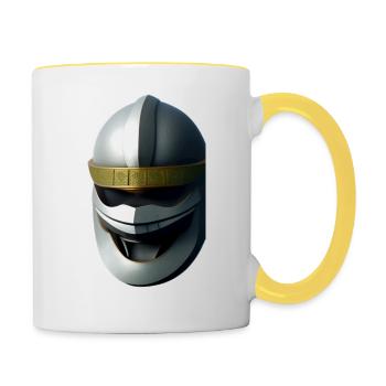 Ninjas warriors - Mug contrasté - blanc/jaune - Droite