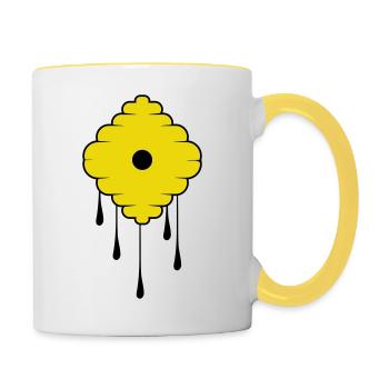 Sweet Honey - Contrasting Mug - white/yellow - Right