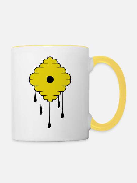 Sweet Honey - Tasse zweifarbig - Weiß/Gelb