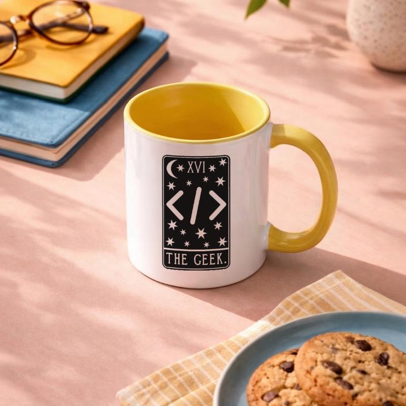 Carte de Tarot Programmeur - Code de développeur Coding Geek Mug contrasté