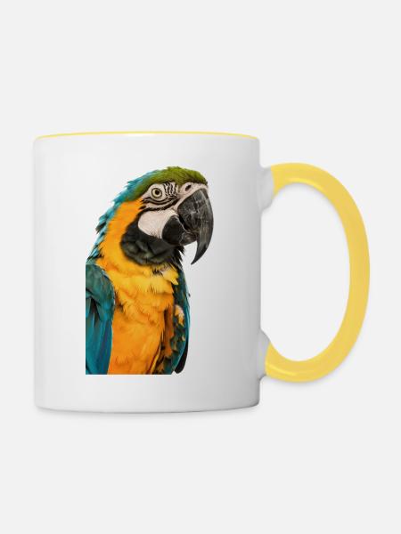 Ara - Tasse zweifarbig - Weiß/Gelb