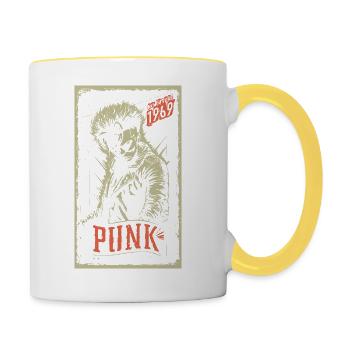 Punk - Contrasting Mug - white/yellow - Right