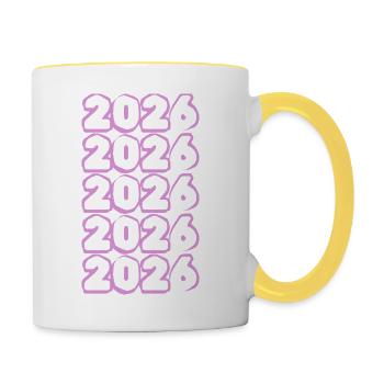 Rosa 2026 - Contrasting Mug - white/yellow - Right