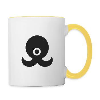 Void Creature - Mug contrasté - blanc/jaune - Droite