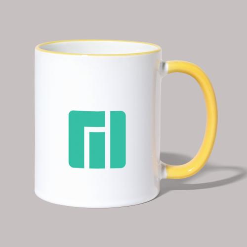 Manjaro rundes Logo - Tasse zweifarbig