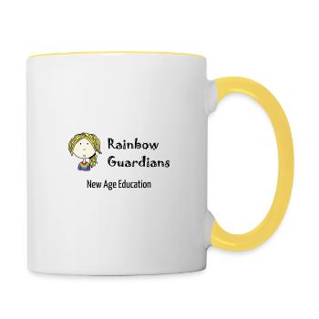 Rainbow Guardians - New Age Education - Contrasting Mug - white/yellow - Right