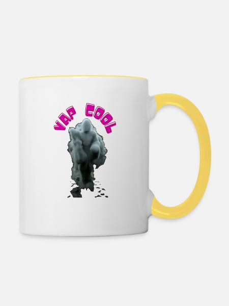 Vap Cool - Tasse zweifarbig - Weiß/Gelb