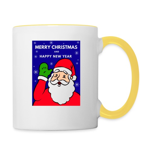 Christmas Holiday Santa Mug 1 - Taza en dos colores