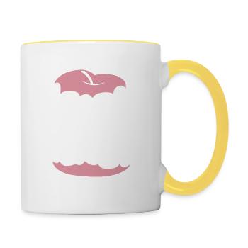 VexierBild (Édition Pomme) - Mug contrasté - blanc/jaune - Droite