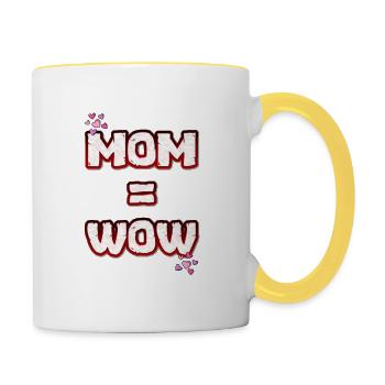 Mother's Day Mother's Day Mother's Day - Contrasting Mug - white/yellow - Right
