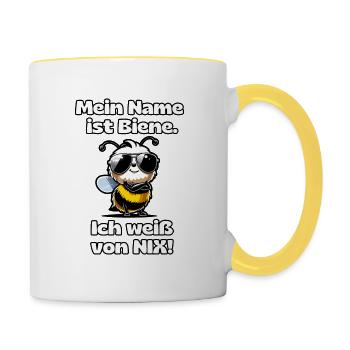 I know about NIX Bee - Contrasting Mug - white/yellow - Right