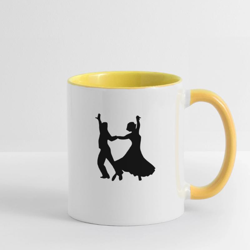 danse de danse de couples de danse Mug contrasté
