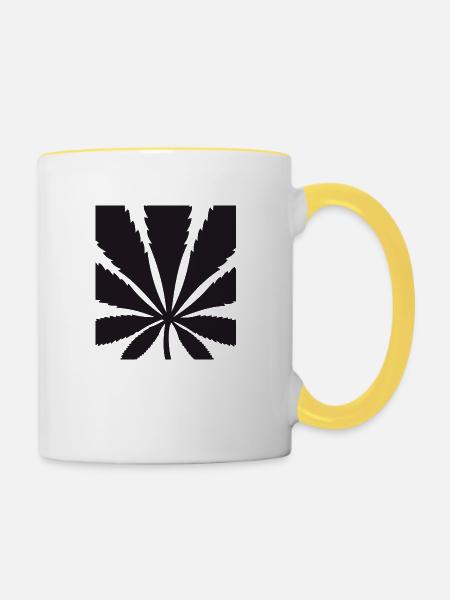 Smok - Tasse zweifarbig - Weiß/Gelb