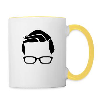 Hipster - Contrasting Mug - white/yellow - Right