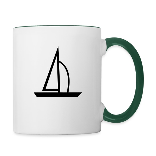Segelboot - Tasse zweifarbig