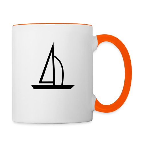 Segelboot - Tasse zweifarbig
