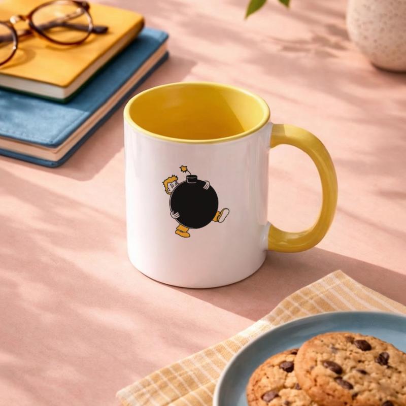 explosion de la bombe exploser tnt dynamite dangereux Mug contrasté