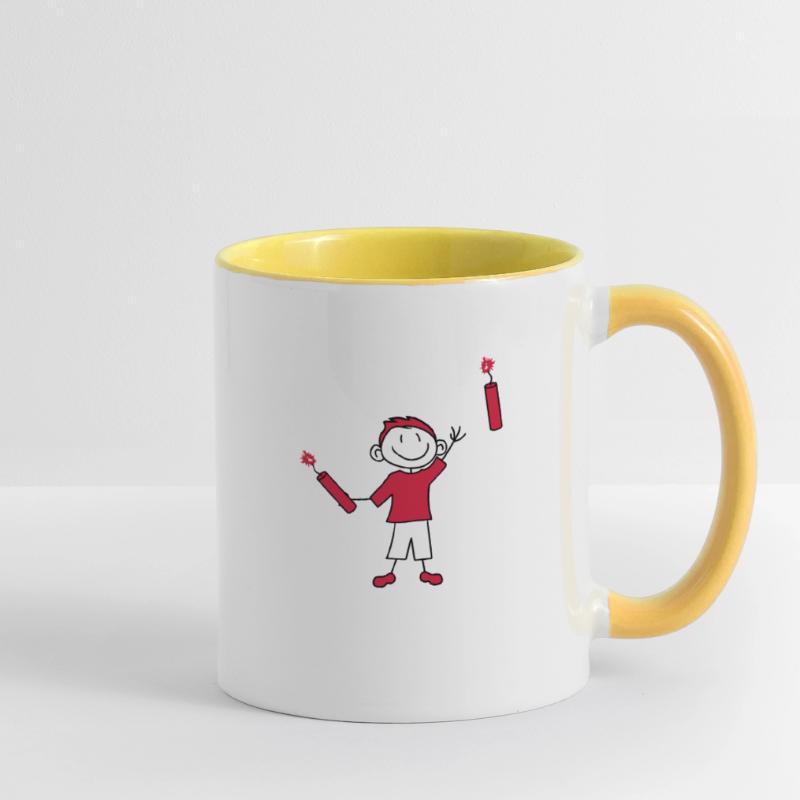 dynamit tnt nitro kuender bombe werfen explosion a Tasse zweifarbig