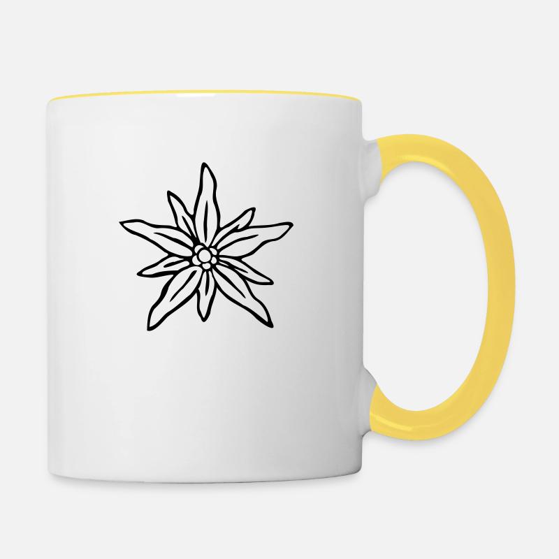Edelweiss - Contrasting Mug - white/yellow