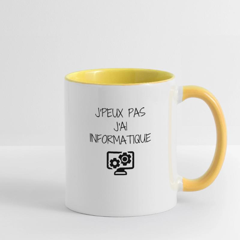 Computer Engineer Informatiker Informaticien Contrasting Mug
