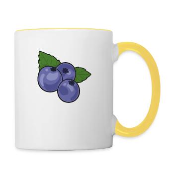 Myrtille Myrtille - Mug contrasté - blanc/jaune - Droite