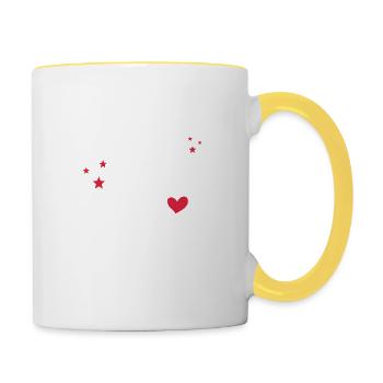 Je Suis Une Tata Qui Déchire Cadeau Tante - Mug contrasté - blanc/jaune - Droite