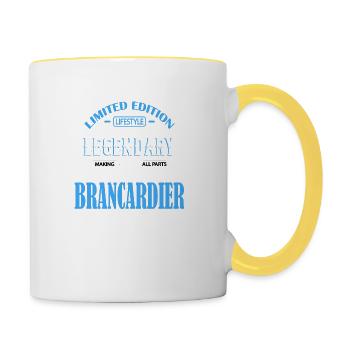 TRAGE-TRÄGER - Tasse zweifarbig - Weiß/Gelb - Rechts