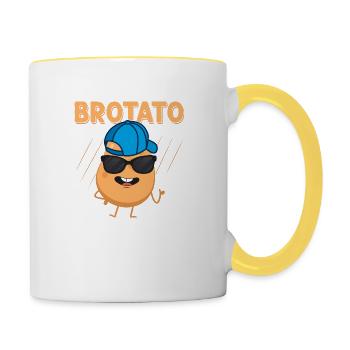 Brotato Potato Vegetable - Tasse zweifarbig - Weiß/Gelb - Rechts