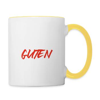 Einer von den Guten - Tasse zweifarbig - Weiß/Gelb - Rechts