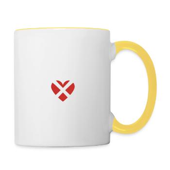 I Hate Valentine's Day - Contrasting Mug - white/yellow - Right