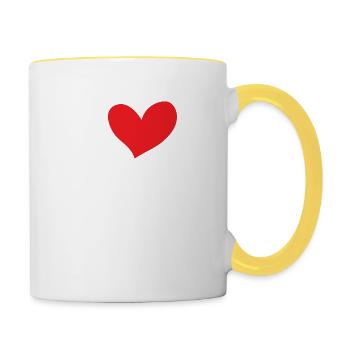 Funny Beer Saying Gift Idea Party - Contrasting Mug - white/yellow - Right