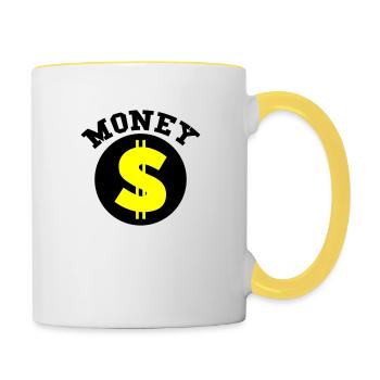 Money - Contrasting Mug - white/yellow - Right