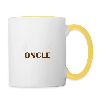 L'oncle parfait - cadeau idéal pour oncle parfait - Mug contrasté - blanc/jaune - Droite