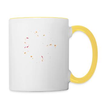 Saint-Malo - Mug contrasté - blanc/jaune - Droite