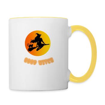 Good Witch - Tasse zweifarbig - Weiß/Gelb - Rechts