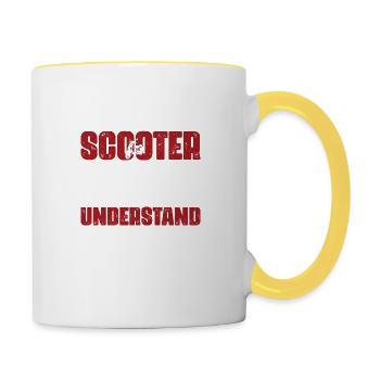 It's A Scooter Thing You Wouldn't Understand Motor - Contrasting Mug - white/yellow - Right