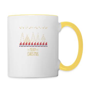 Alle Jahre wieder - Tasse zweifarbig - Weiß/Gelb - Rechts