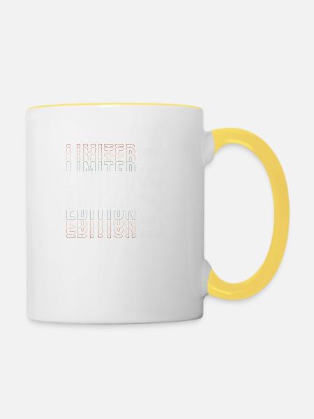 Limitierte Auflage 1970 - Toller 53. Geburtstag - Tasse zweifarbig - Weiß/Gelb