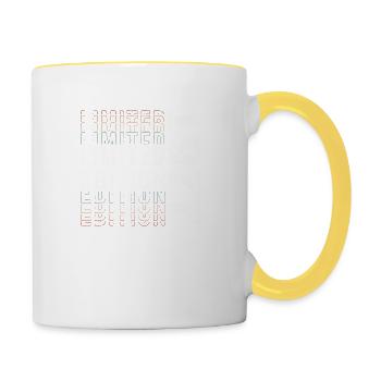Edition Limitée 1977 - Génial 46ème Anniversaire - Mug contrasté - blanc/jaune - Droite
