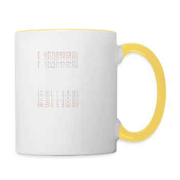 Limited Edition 1981 - Awesome 42nd Birthday - Contrasting Mug - white/yellow - Right
