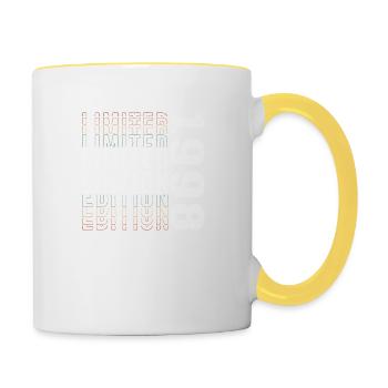 Limited Edition 1998 - Awesome 25th Birthday - Contrasting Mug - white/yellow - Right