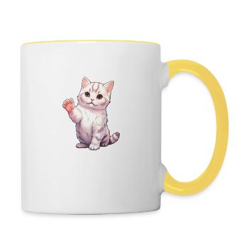 Kitten - Contrasting Mug - white/yellow - Right